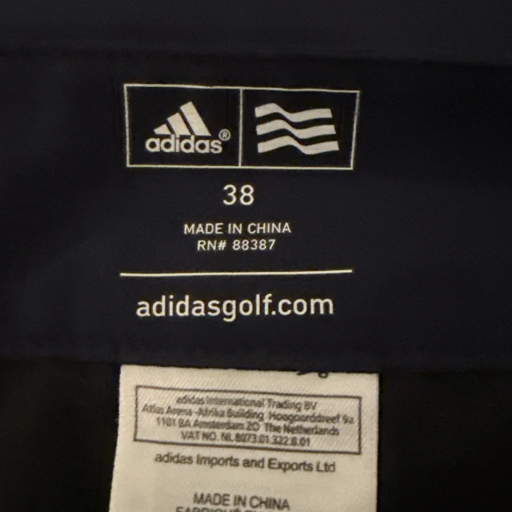Adidas Golf Shorts Men's Navy Blue Size 38 (Measure 40) Stretch Comfort